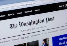 The Washington Post website homepage screenshot.