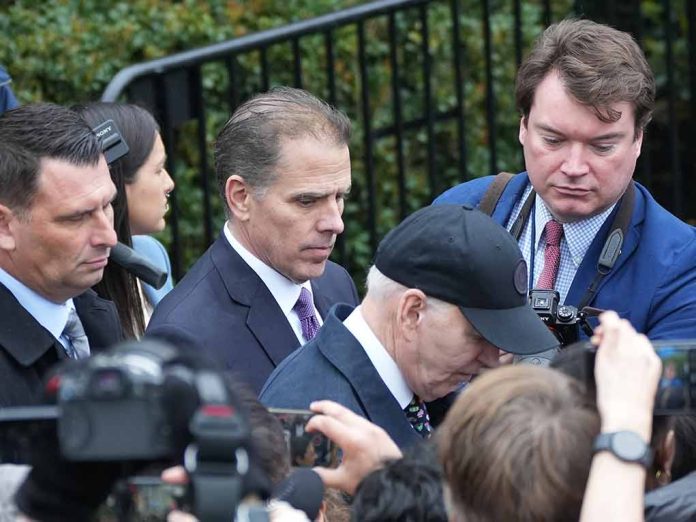 Hunter Biden in a crowd