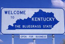 Welcome to Kentucky sign