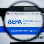 Magnifying glass over US Environmental Protection Agency website